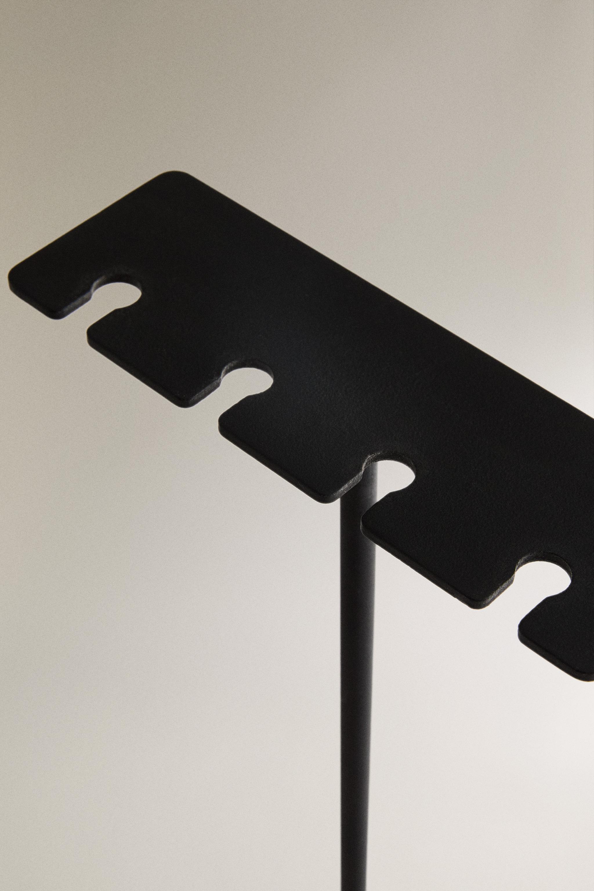 SUPPORT EN FER POUR ACCESSOIRES DE CHEMINÉE